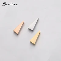 semitree 5pcs 10mm stainless steel triangle charms for diy jewelry making necklace pendant bracelet beads accessories supplies