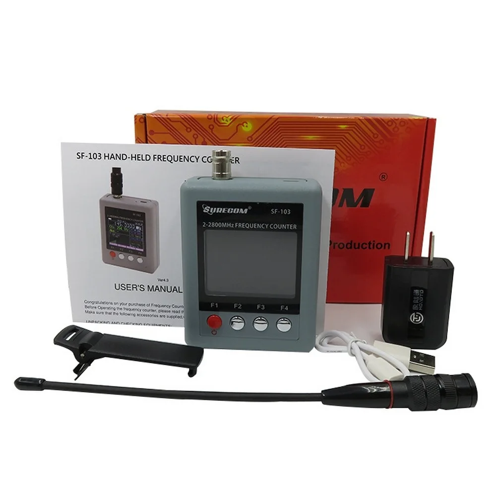 Surecom Портативный счетчик частоты тестер для переносного приемо передатчика