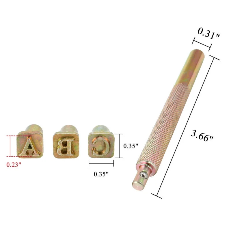 26 * Leather Stamp Alphabet Letter Metal Punch Set Logo Craft Tool Kit | Дом и сад