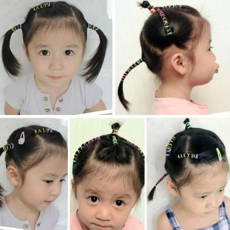 Яркие яркие резинки для волос разноцветные оптовая продажа корейских