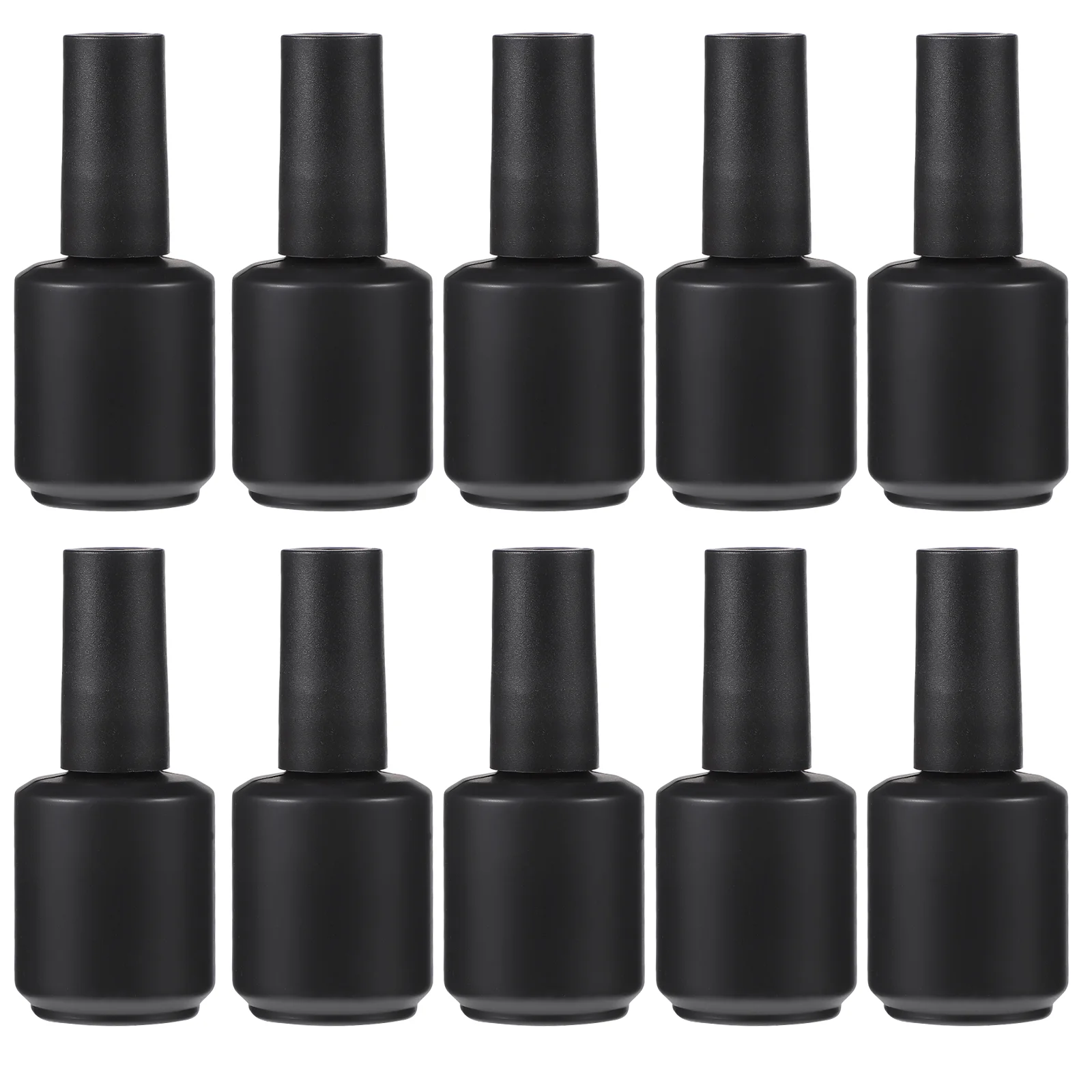 

10pcs Refillable Nail Polish Bottles Glass Nail Container Nail Bottle Holder