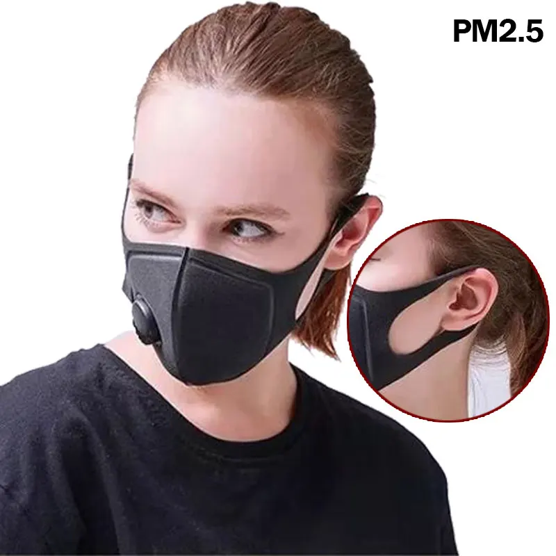 Respiratory Dust Mask Upgraded Version Men Women Anti-fog Haze Dust Pm2.5 Pollen 3D Cropped Breathable Valve Clean Healthy Mask