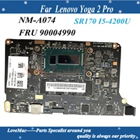 high quality fru 90004990 for lenovo yoga 2 pro w8p laptop motherboard nm a074 sr170 i5 4200u cpu 4gb ram 100 tested
