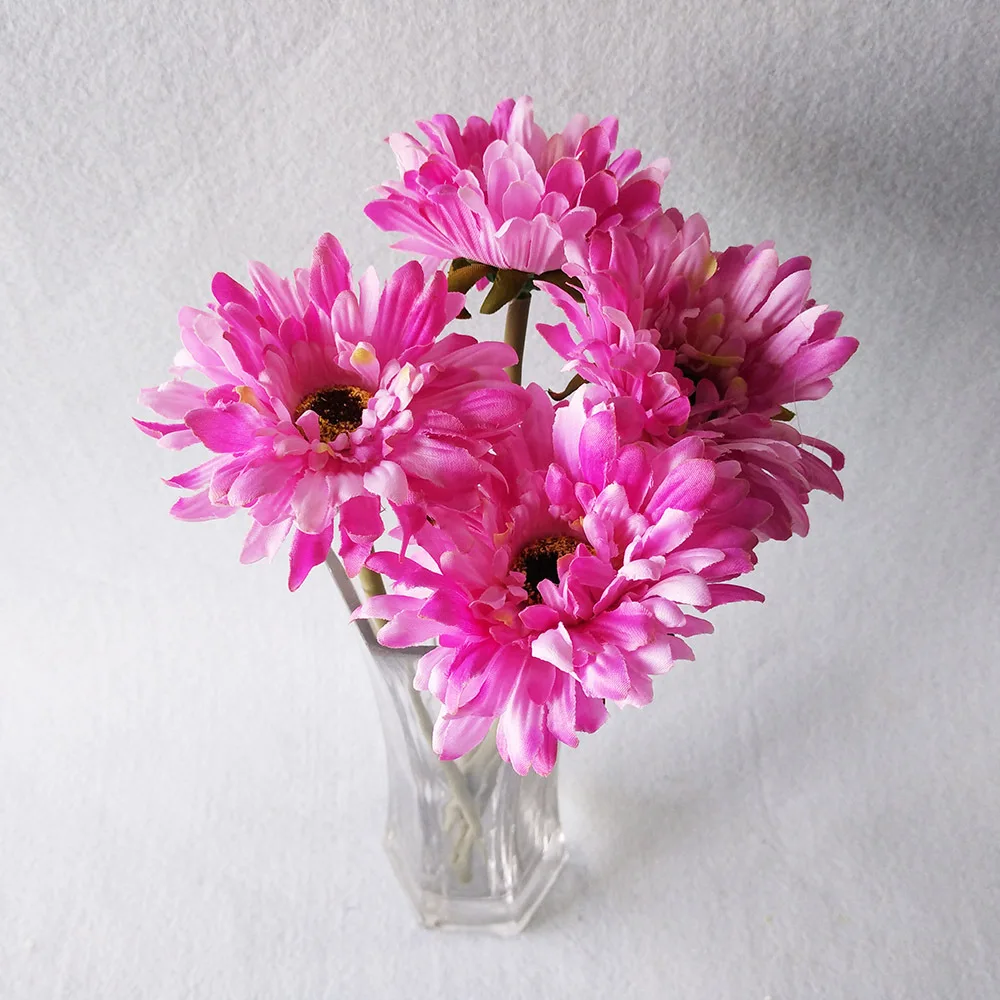 Ручная работа Gerbera модный домашний сад невесты Diy из упаковочного материала Свадебные банкетные Декоративные искусственные цветы ножницы Корона
