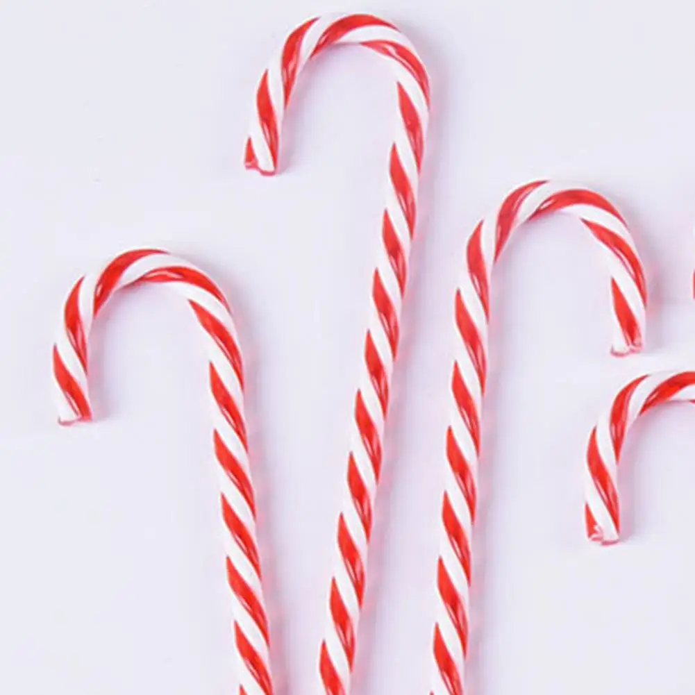 6Pcs/Set Christmas Cane Pendant 3D Effect Promote Ambience Colorful Surface Xmas Tree Hanging Candy Canes Ornaments Party | Дом и сад