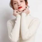 Женский трикотажный пуловер JMPRS, Повседневный свитер с высоким воротником и длинным рукавом, мягкий эластичный джемпер в Корейском стиле, уличная одежда, зима 2021