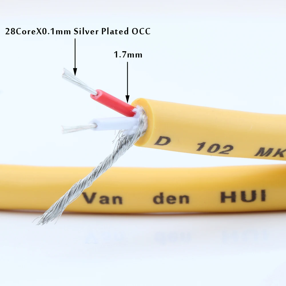 

Van Den Hul M.C D102 MK III Hybrid Halogen interconnect cable ,Audio video hi end RCA cable ,hifi Audio Extension Cord