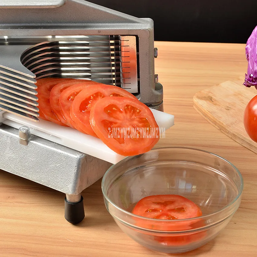 

Manual Fruit Vegetable Cutter Slicer Lounged Tomato Lemon Cucumber Orange Onion Cheese Slicer Home/Commercial Use Tomato Slicer
