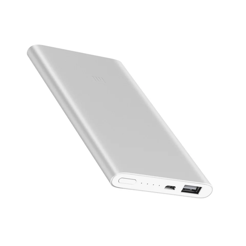 Xiaomi Mi 5000 мАч Внешний аккумулятор 2 портативное зарядное устройство тонкий 5000 мАч Внешний аккумулятор для Iphone samsung huawei