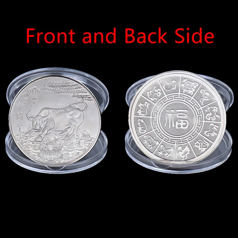 

2021 New Year Gold Coin Twelve Zodiac Ox Commemorative Coins Collection