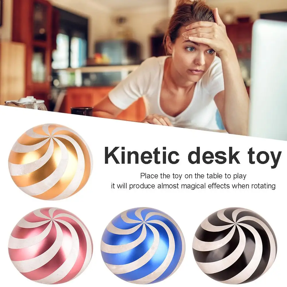 Кинетическая настольная игрушка полное тело Оптическая иллюзия Спиннер шар
