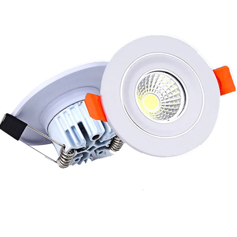 

Changeable Led Downlight Mini 5w COB Ceiling Recessed Light 12v 3 Color Change Warm Nature Cool White Energy Saving Spot light