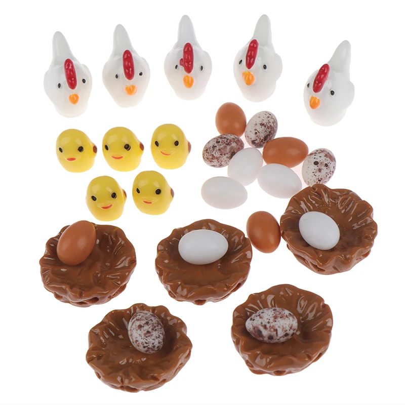 1/5 шт. моделирование Еда куры утки яиц миниатюрный ролевые игры Кухня игрушки