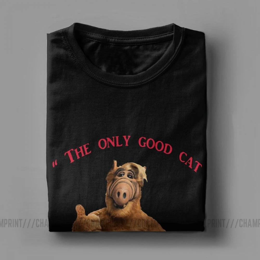 Футболки с надписью Good Cat Alf Мужская ТВ-Комедия серия Gordon Shumway Sitcom футболка Alien из