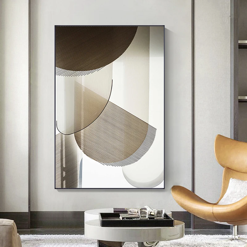 

Modern Geometric Canvas Painting Posters and Prints Minimalist Abstract Wall Art Picture for Living Room Bedroom Home Decoration