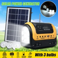 portable solar generator outdoor mini solar power system solar panel usb charger with bluetooth speaker led lighting system