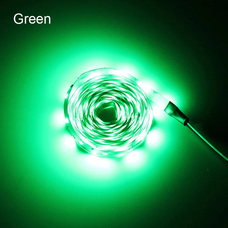 Green 5 м 10 м светодиодный светильник 12 в водонепроницаемый RGB Гибкая Диодная лента с пультом дистанционного управления красный синий теплый белый зеленый - Испускаемый цвет: Green
