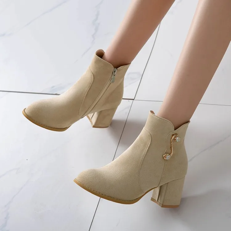 Ботинки больших размеров 9 10 11 -17 женская обувь женские ботильоны Дамская зимние