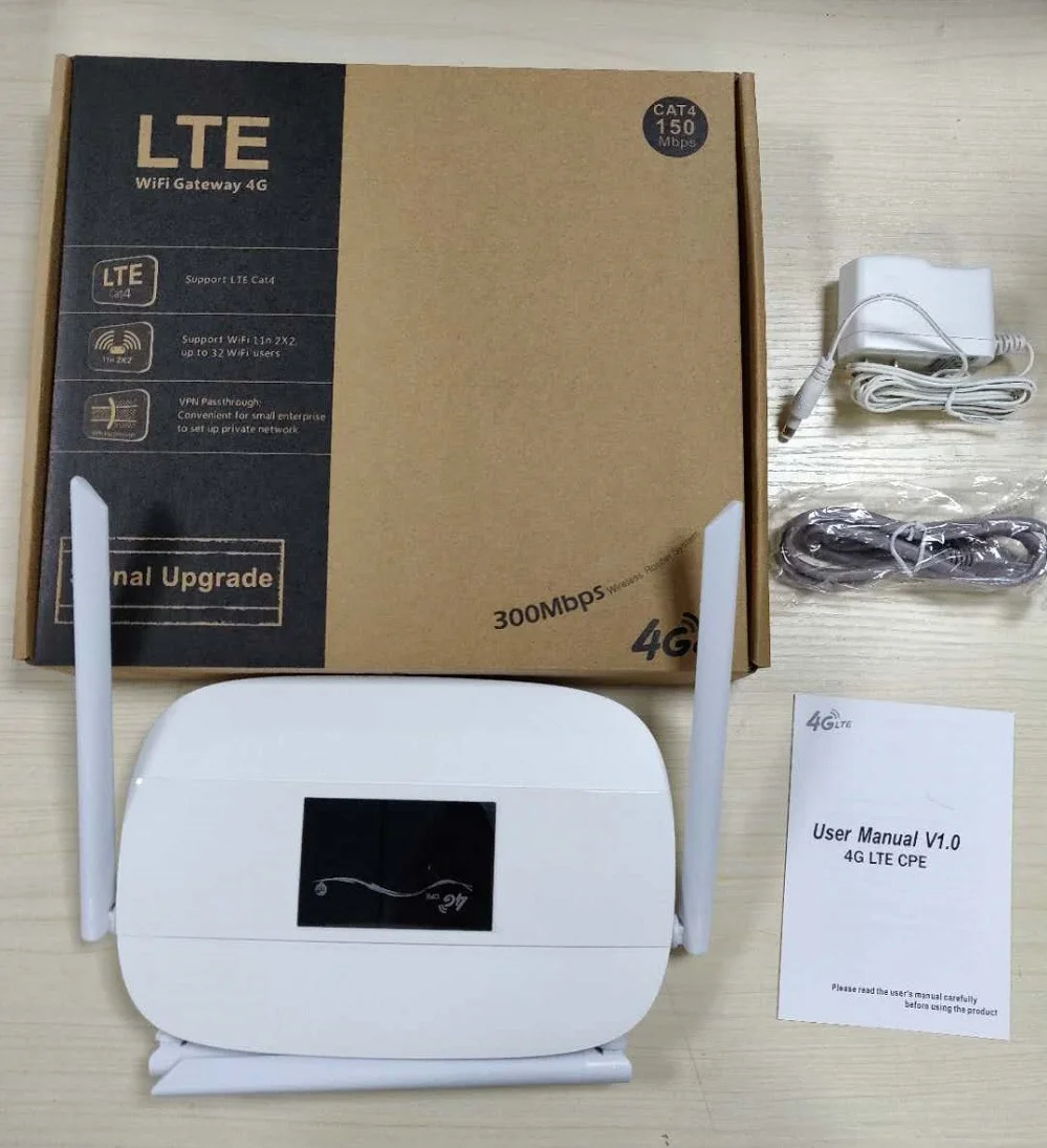 

LC111 Unlocked 300Mbps 4 External Antennas Home Wifi Router 3G 4G GSM LTE Router Hotspot 4G Modem 4g Router With Sim Card Slot