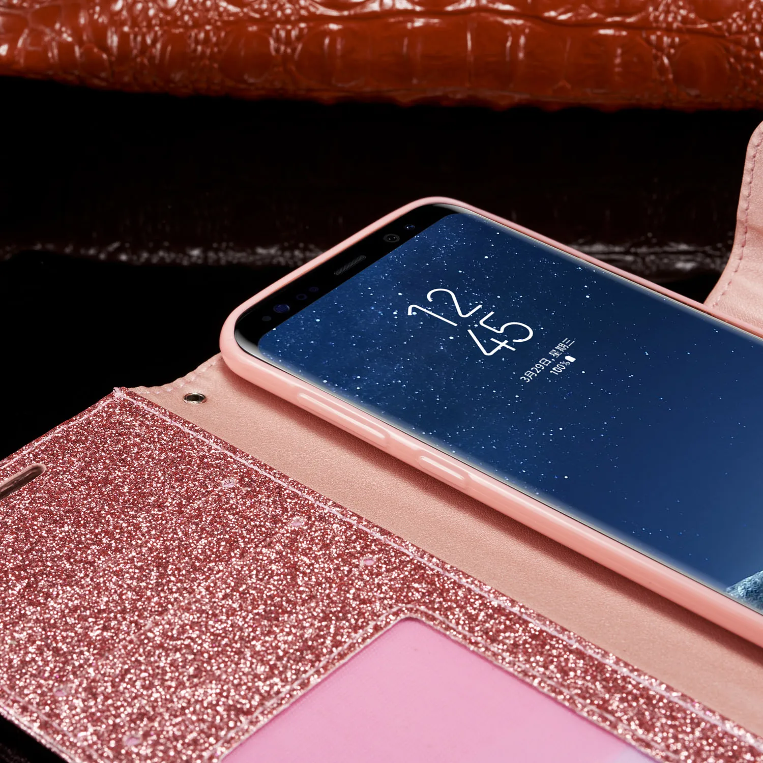 Диаманта Bling Флип Чехол Для samsung Galaxy S10 S10E S9 S8 плюс S7 край S10Plus S9Plus кожаный бумажник-книжка блестящий чехол Чехол