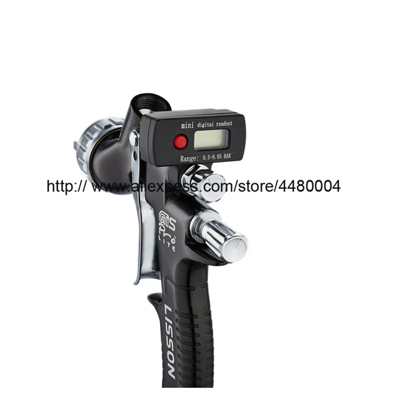 Ручная пушка брызга с цифровым дисплеем манометр Аэрограф gti pro lite воздушная 1 3 мм