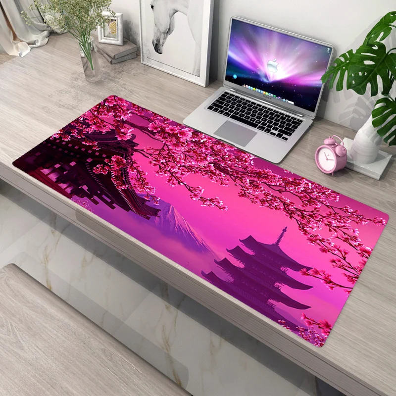 

Пользовательский коврик с цветком вишни, коврик для мыши, игровые коврики для мыши Xxl, коврик для мыши, милые настольные аксессуары, коврик д...
