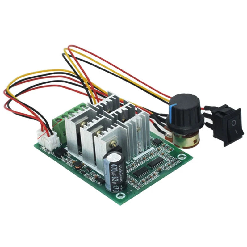 

WSFS Hot BLDC Three Phase Brushless Sensorless Motor Controller BL01 15A Violent Fan Modulation DC5V6V9V12V36V Forward and Rever