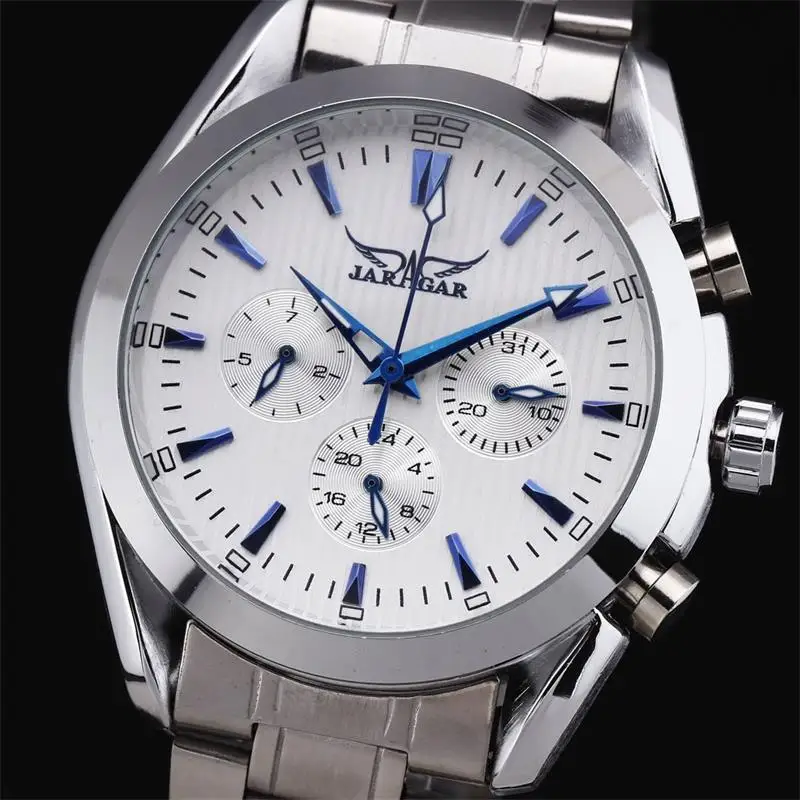 Мужские часы JARGAR с шестью иглами автоматические механические со стальным
