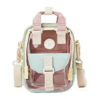 new cute fresh donut mini shoulder bag jelly translucent color matching shoulder messenger bag