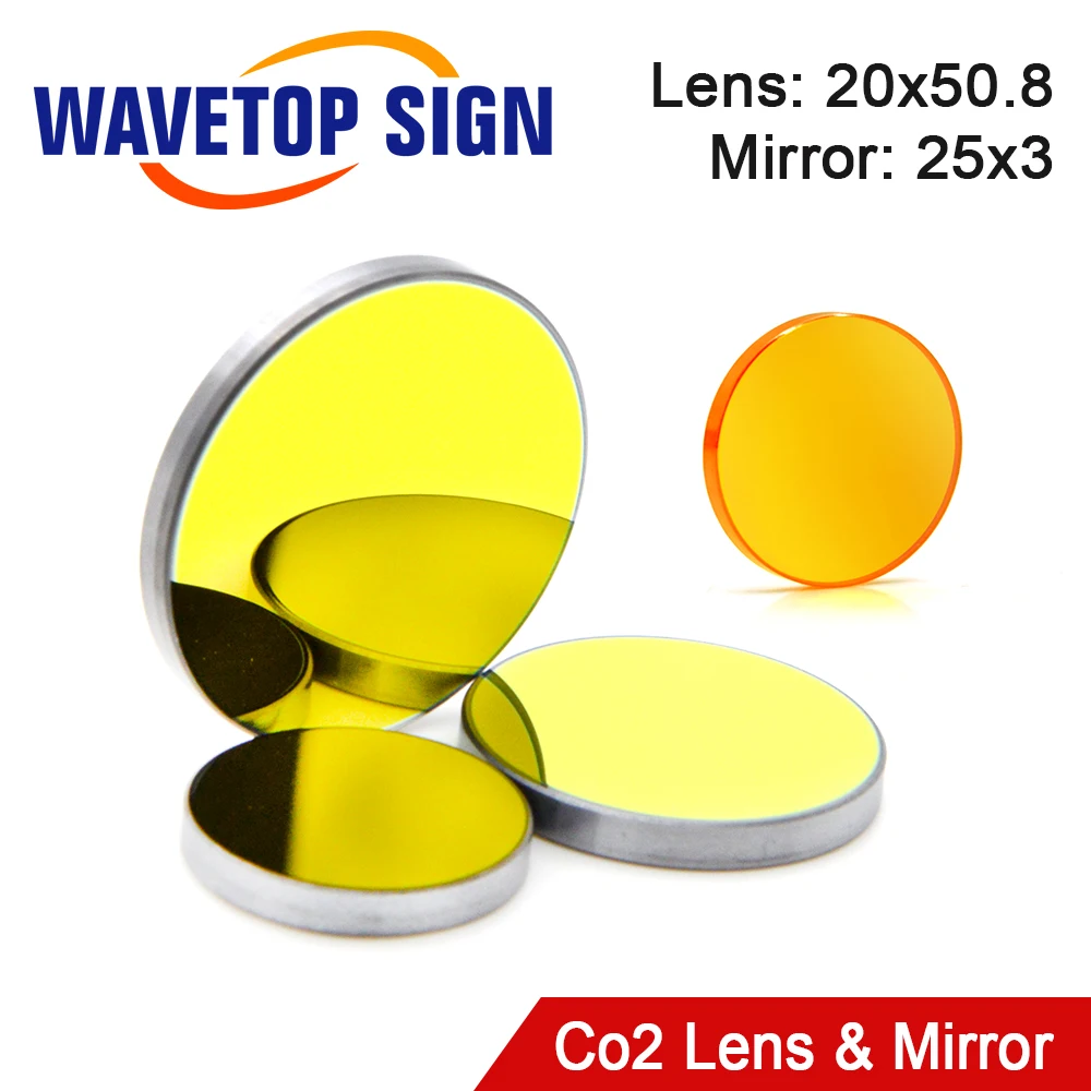 Отражающее зеркало WaveTopSign 50 8 мкм лазер SI 25*3 мм 3 шт. + фокусный объектив 20*50 диаметр