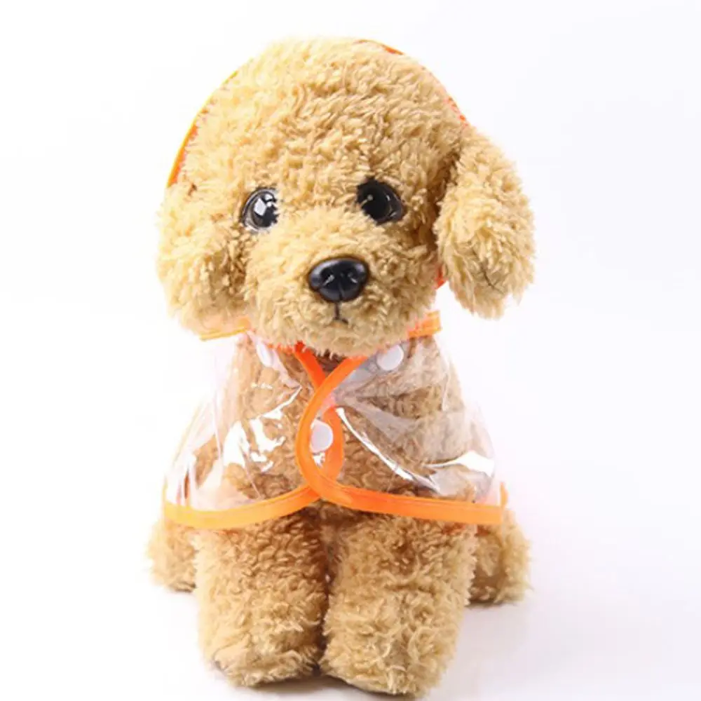 Transparent Dog Raincoats Puppy Jacket Rain Coat Hooded Costumes Waterproof Windproof Supplies Pet Products | Дом и сад
