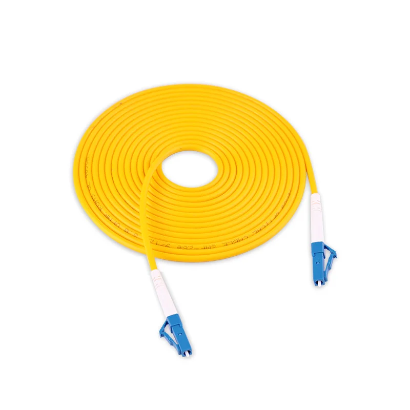 LC UPC Optic Fiber Cable  Patch Cord  Simplex 3.0mm 9/125um Ftth Optical Fiber Jumper 1m 2m 3m 10m 20m 30m