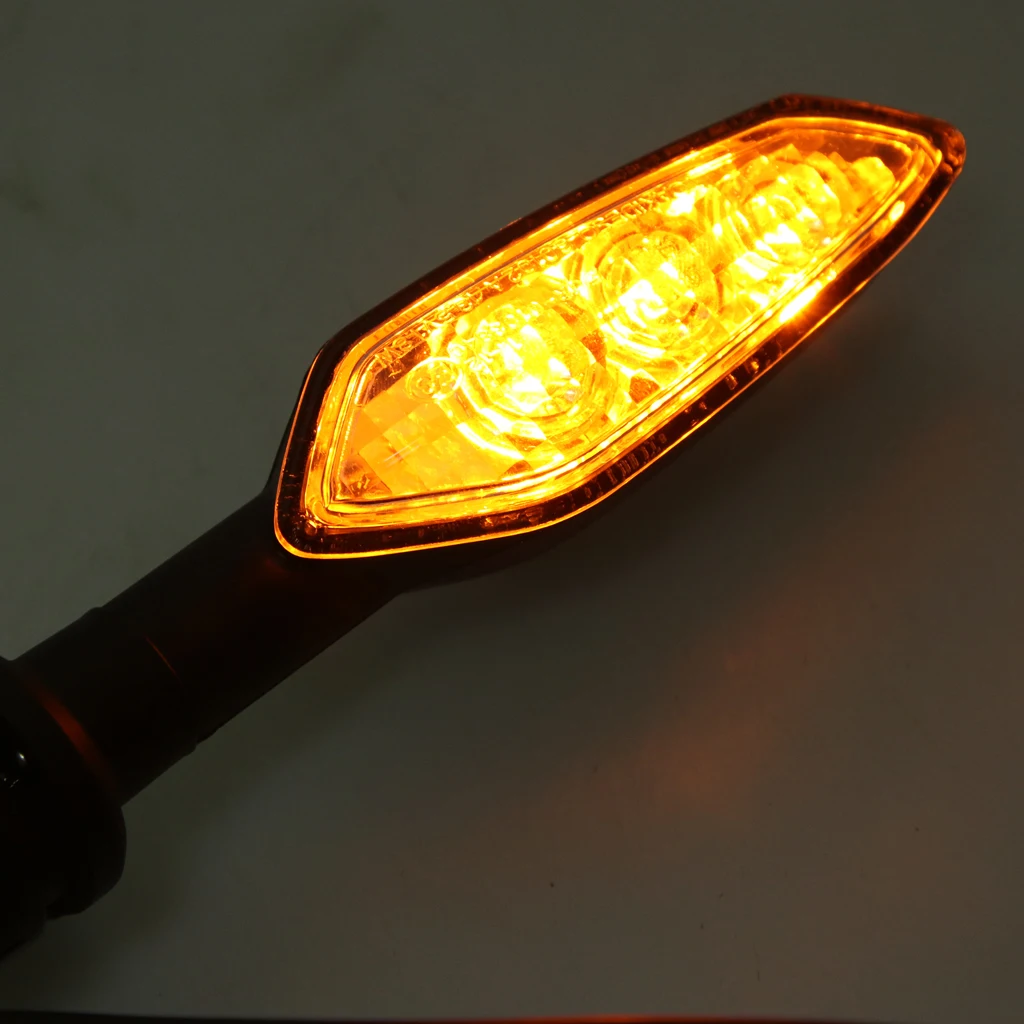 1 пара 12В LED Янтарный указатель поворота Индикатор мигалки для YAMAHA MT 01 25 03