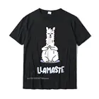 Очаровательная футболка с принтом ламы Llamaste, классная Хлопковая мужская футболка, оригинальный Топ в стиле хип-хоп