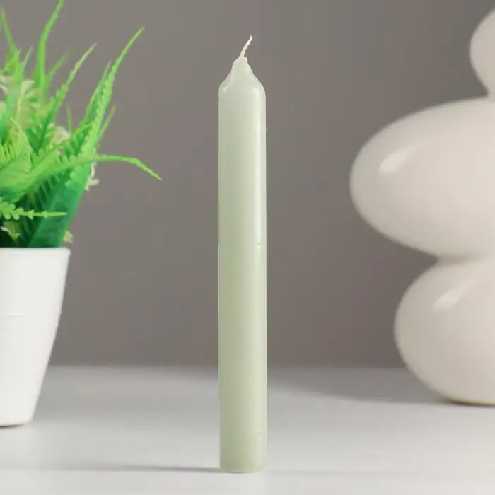 Candle table incense &quotGreen Tea&quot 17 x2 cm 40 C interior candle household | Дом и сад