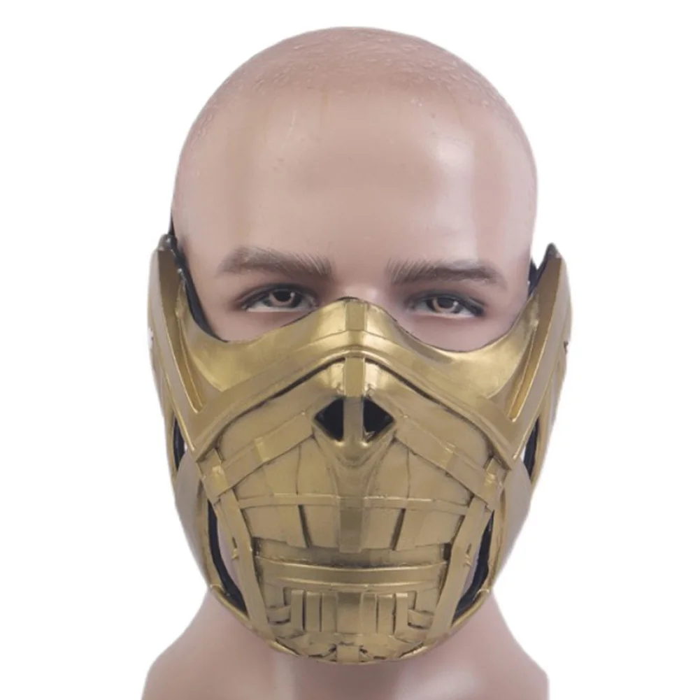 Маска скорпиона Mortal Kombat 11 для косплея маска лица из ПВХ реквизит Хэллоуина Sub