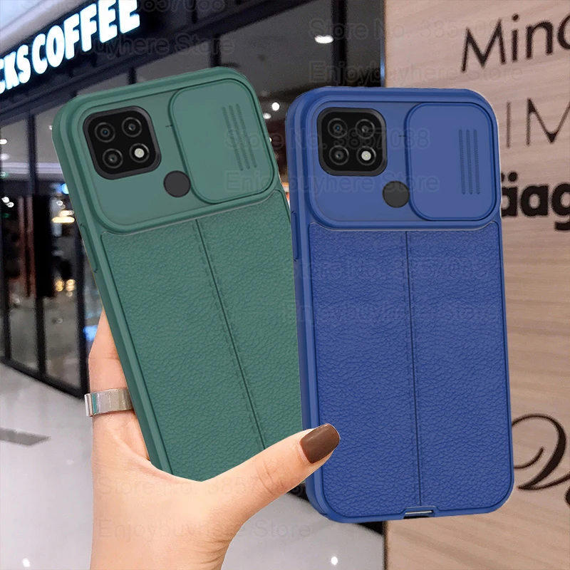 Кожаный противоударный чехол Lychee с рисунком для Oppo realme c21 c11 real me c20 c 21 11 realmec21