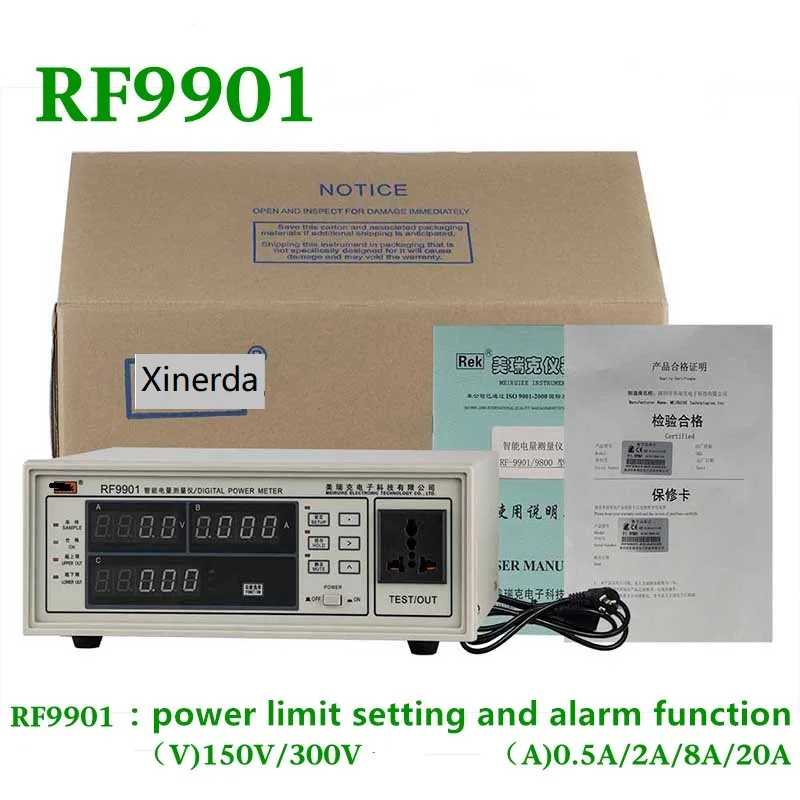 

RF9901 digital power meter electrongics power meter Intelligent power tester max voltage range 300V Max current range 20A