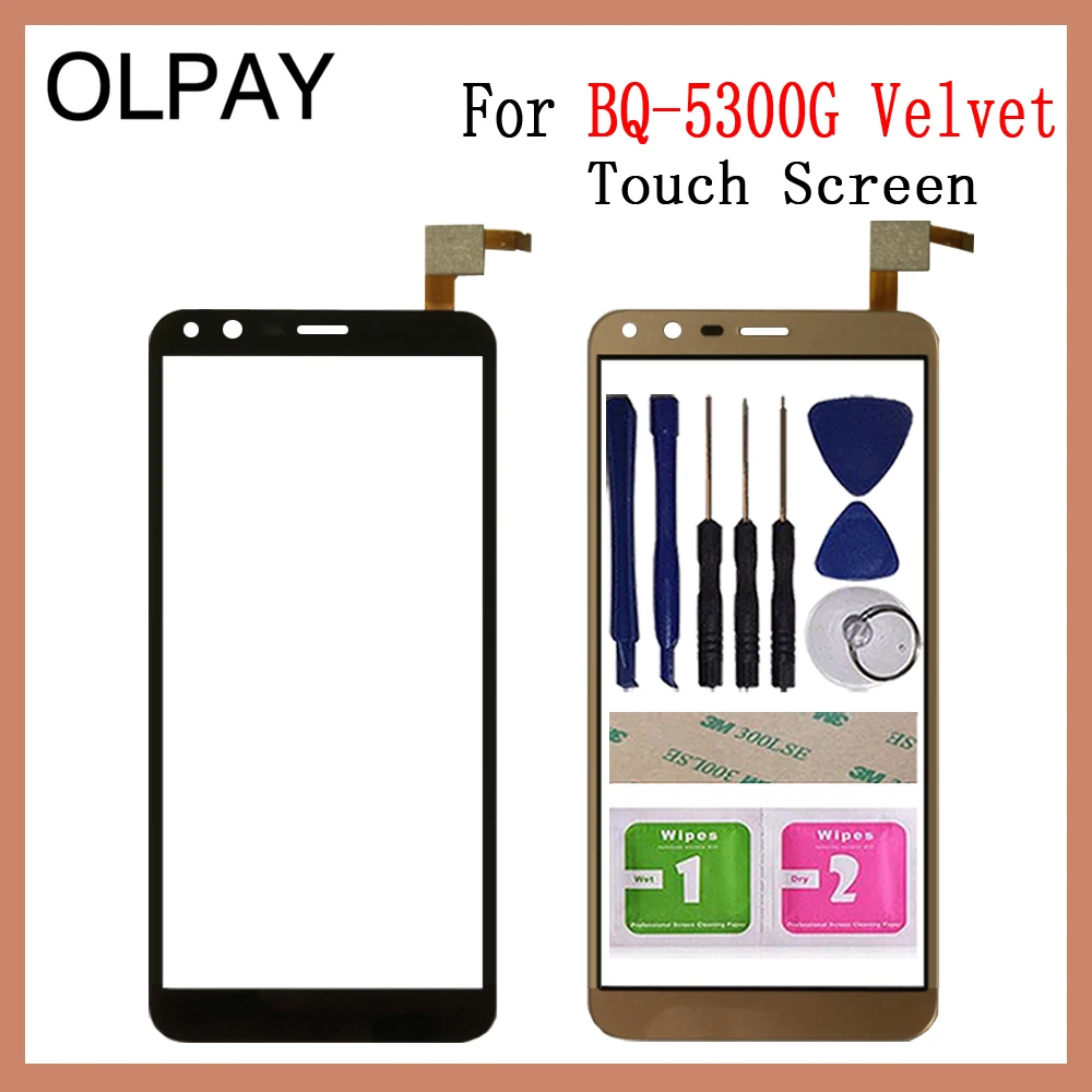 OLPAY 5,3" дюймовый сенсорный экран для мобильного телефона BQ BQ-5300G Velvet BQ 5300G сенсорный экран стекло дигитайзер панель объектив сенсор стекло