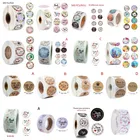 24500 штрулон Спасибо наклейки этикетки для печати ручной работы на заказ стикер скрапбукинг украшения для подарка стикер для канцелярских товаров