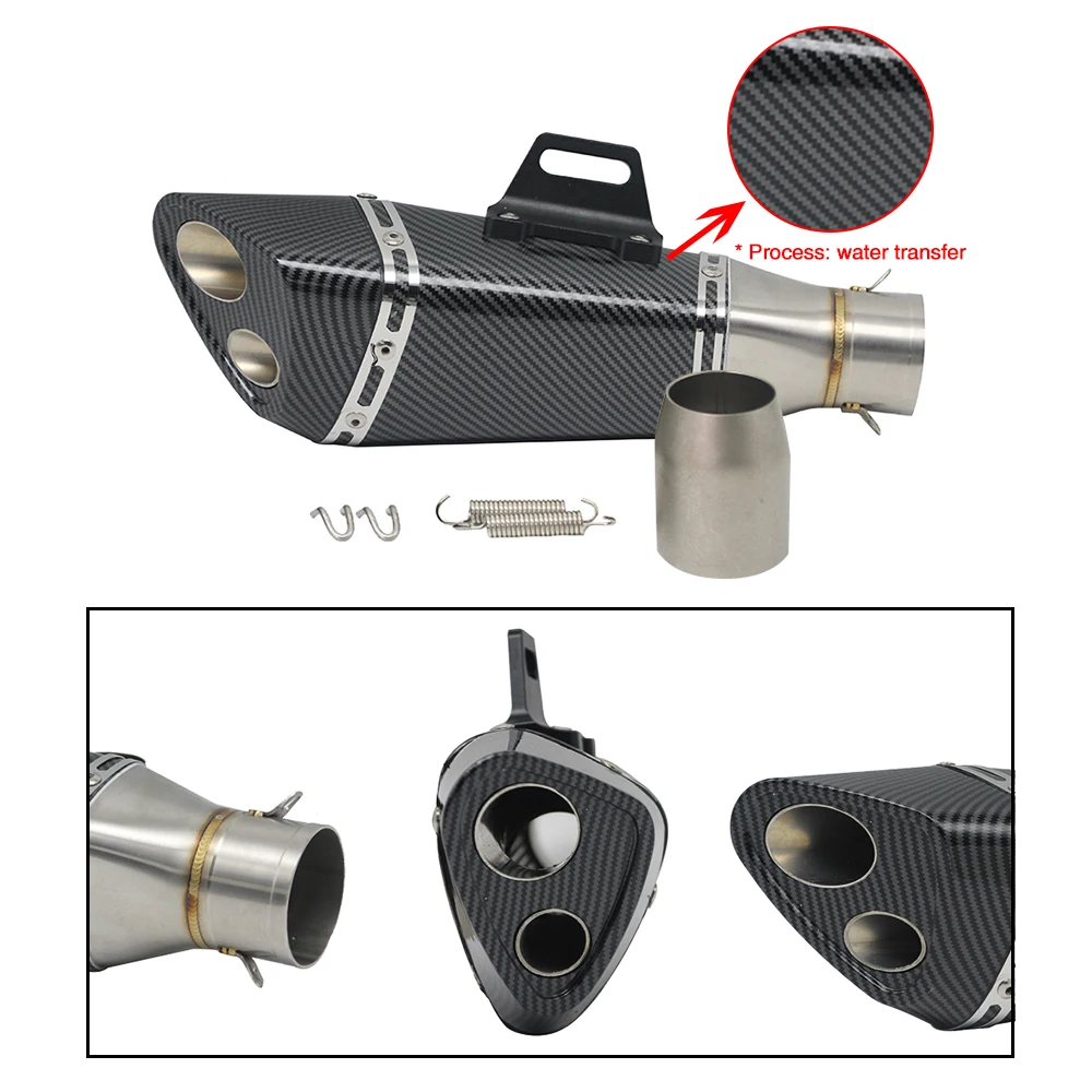 Универсальный глушитель ZSDTRP 51 мм для выхлопной трубы мотоцикла SC Escape Kawasaki ZX 6R 10R BMW