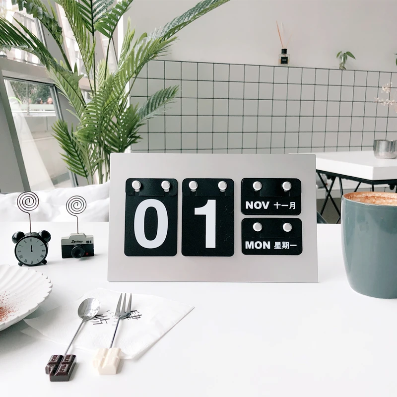 Многоразовый настольный календарь креативные офисные принадлежности сделай сам