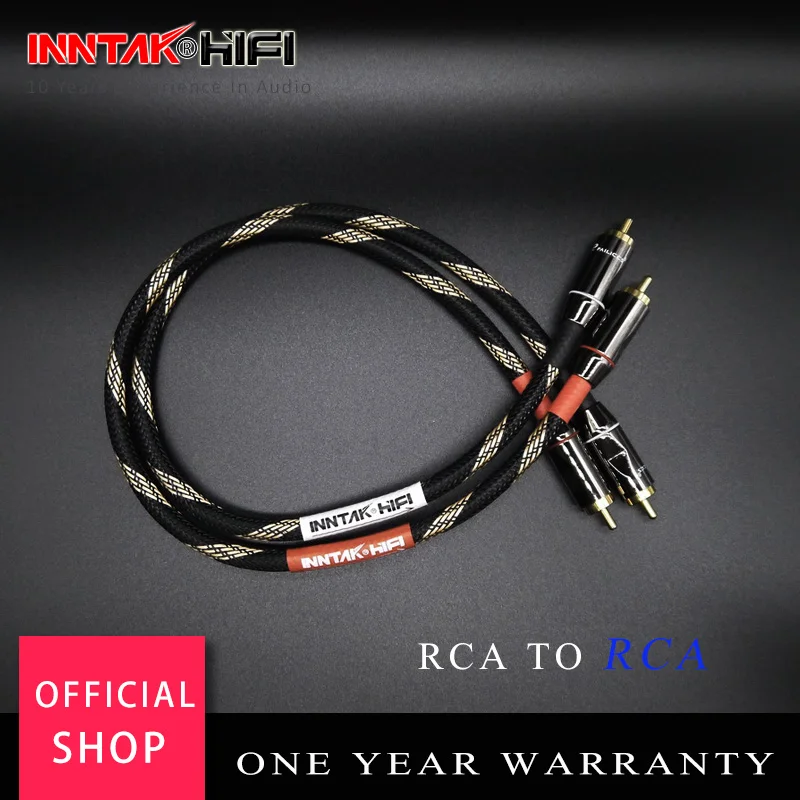 2 шт./пара 4N-OFC Профессиональный аудиокабель RCA/аудиокабель Budweiser штекер RCA к HIFI для
