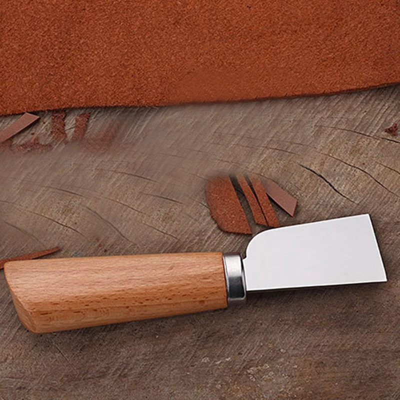 Дерево цвет Сделай Сам кожевенное ремесло Skiving острые ручки нож Diy инструмент