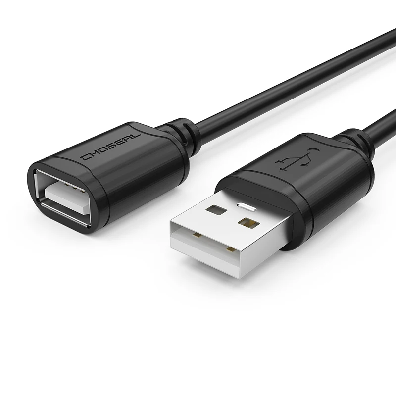 CHOSEAL USB2.0 кабель удлинитель для мужчин и женщин высокое Скорость USB Дата ПК