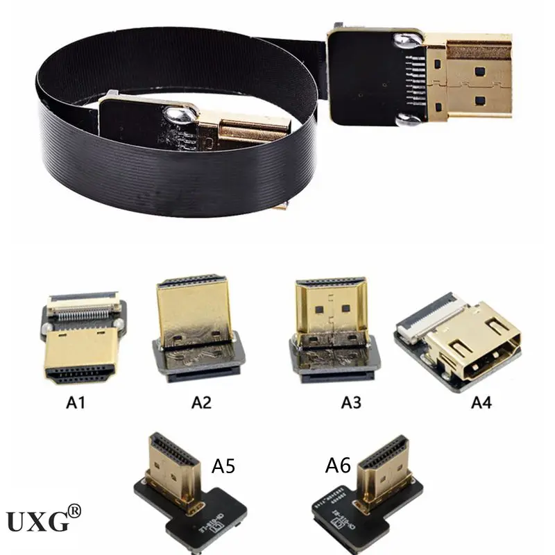 

FPV Micro/Mini HDTV 90 Degree Adapter 5cm-100cm FPC Ribbon Flat HDTV-compatible Cable Pitch 20pin For Multicopter Aerial Photog