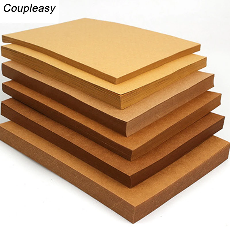 50 листов 70 350gsm A4 коричневая крафт бумага DIY Ручная работа картонная плотная