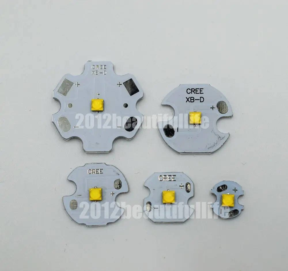 100x Original Cree XBD XB-D 2525 3W Warm Cold Neutral White/Red/Blue/Green/Amber 3W Hight Power LED Emitter with aluminum PCB