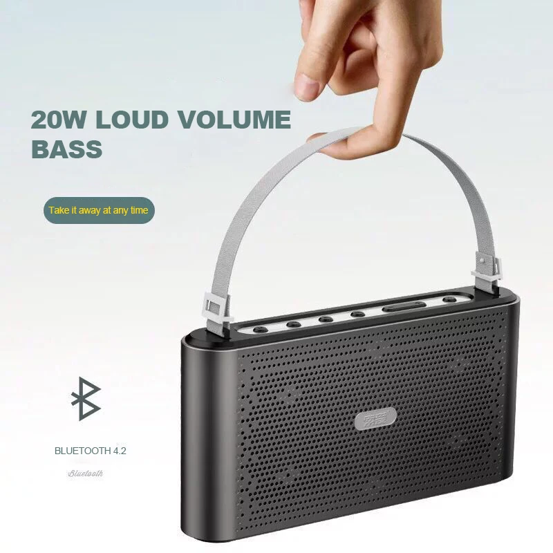 

SOAIY S58 Portable Bluetooth Speaker Mini 20W Loud Dual Drive Stereo Outdoor Subwoofer Universal Persistence MP3 MP4 Music Audio