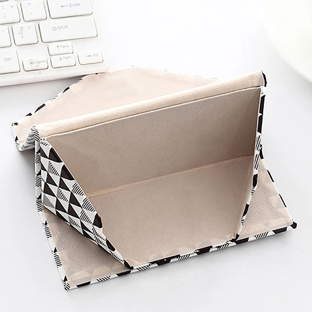 Складной треугольный модный Чехол для очков из искусственной кожи защита